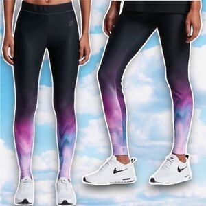 NIKE Sportswear Printed Leggings Pastel Northern Lights Galaxy Yoga Pilates Gym